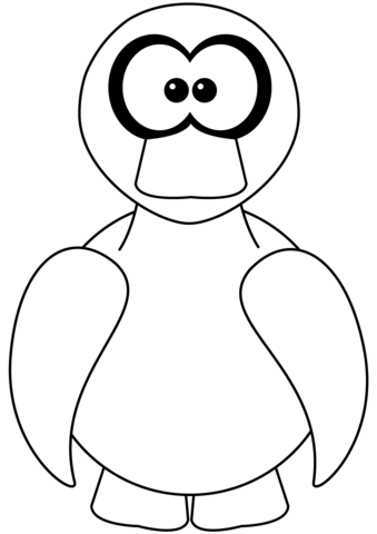 Duck Bird Coloring Page